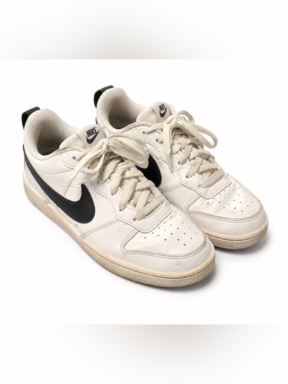 Nike Dunk White Leather Low Top Sneakers